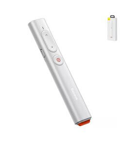 לייזר מצביע מרחוק למחשב ממשק USB ו Type-C כפול בצבע לבן Baseus ACFYB-A02 (2)