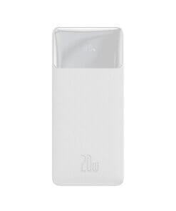 מטען נייד מהיר לסמארטפון בצבע לבן Baseus PPDML-N02 30000MAH Quick Charge USB Type-C 20W
