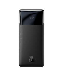 מטען נייד מהיר לסמארטפון בצבע שחור Baseus PPDML-N01 30000mAh PD+QC USB Type-C 20W