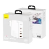 מטען קיר מהיר בהספק 100W בחיבור 2X-USB ו 2X-Type-C עם כבל Type-C תקע EU בצבע לבן Baseus CCGAN2P-L02 (4)
