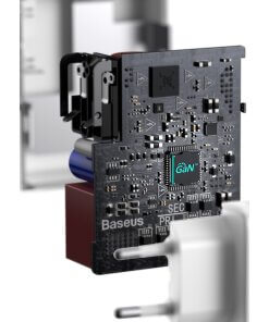 מטען קיר מהיר בהספק 100W עם כבל Type-C עבור 5A 1,5 מטר בצבע לבן Baseus TZCCGAN-L02 GaN2 1C (5)