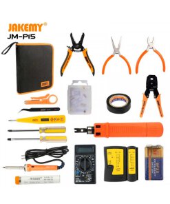 סט 17 ב-1 ערכת כלים לתיקון רשת חוויית התחזוקה תחזוקת רשת ביתית, תחזוקת רשת משולבת JAKEMY JM-P15 (3)