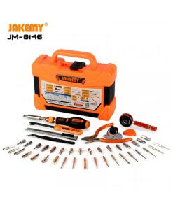 ערכת כלים 47 ב-1 מוט אחד הניתן להרחבה ו-3 סיביות למברג עיצוב קומפקטי קל לנשיאה ולאחסון JAKEMY JM-8146 (2)