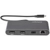צג כפול נייד Thunderbolt 3 Mini Dock עם DP 4K 60Hz ברזולוצייה GbE מתאם MacWindows בצבע אפור StarTech TB3DKM2DPL (5)