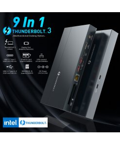 רכזת מסוג Thunderbolt 3 חיבור USB כולל 40Gbps העברת נתונים מהירה ROCKETEK TB002
