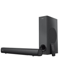 רמקול שולחני עם חיבורי Bluetooth ®, כניסת AUX ו-USB ו- MP3 כולל סאב וופר לטלוויזיה Creative SPK-STAGE-V2 SoundBar (1)