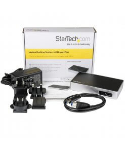 תחנת עגינה 4K DisplayPort למחשבים ניידים - USB 3.0 בצבע שחור StarTech USB3VDOCK4DP (3)