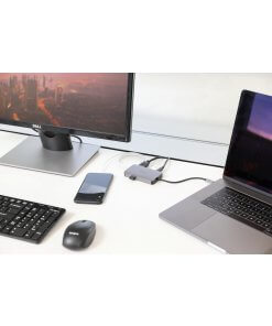 תחנת עגינה חיבור Type-C ו DP בהספק 100W תומך רזולוצייה 4K בצבע לבן Targus DOCK419EUZ (3)