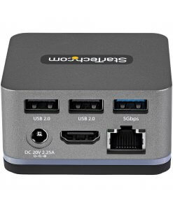 תחנת עגינה לטאבלטטלפון USB-C עם 4K30Hz HDMI כולל Mini Dock עבור iPad Pro אספקת חשמל 27W בצבע אפור StarTech DK30CHPH (1