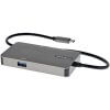 תחנת עגינה למחשב נייד חיבור Type-C מרובה יציאות ברזלוצייה 4K הספק 100W בצבע אפור StarTech DKT30CHVPD2 (1)
