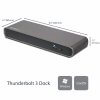 תחנת עגינה למחשב נייד עם מסך כפול Thunderbolt 3 Dock רכזת USB 3.0 עם 3 יציאות StarTech TB3DK2DPPD 85W (1)