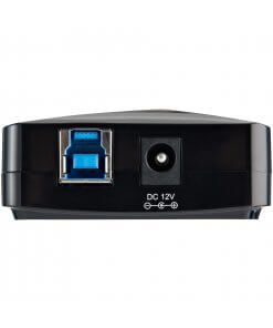 תחנת עגינה רכזת USB 3.0 עם 7 יציאות בתוספת יציאות טעינה ייעודיות - 2 יציאות 2.4A בצבע שחור StarTech ST93007U2C (2)