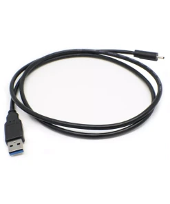 כבל חיבור USB3.0 ל Type-C אורך הכבל 2 מטר גולד-טאץ' Gold Touch | CH-USB3-C/AM-2-B | USB3.0 A To USB3.1 C M/M Black-2m