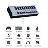 מפצל USB 10-Port חיבור USB3.0 מהירות 5Gbps עם ספק כח ACASIS HS-710MG Hub Splitter