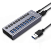 מפצל USB 10-Port חיבור USB3.0 מהירות 5Gbps עם ספק כח ACASIS HS-710MG Hub Splitter
