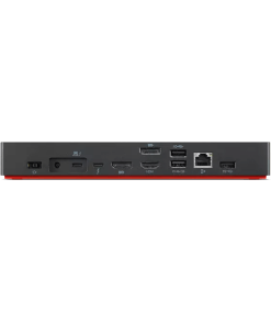 תחנת עגינה ThinkPad Universal Thunderbolt 4 Dock מגוון חיבורים העברת נתונים גבוהה בצבע אפור Lenovo 40B00135US (1)
