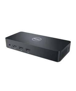 תחנת עגינה USB 3.0 מגוון חיבורים העברת נתונים גבוהה עד שלושה צגים נוספים בצבע שחור Dell D3100 (2)
