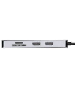 תחנת עגינה טרגוס 2 חיבורי HDMI וטעינה עד 100W צבע כסוף Targus | DOCK423EU