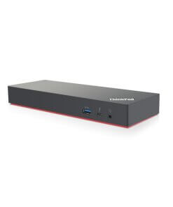 תחנת עגינה יציאות למחשב נייד חוטי Thunderbolt 3 בצבע שחור Lenovo 40AN0135EU (2)