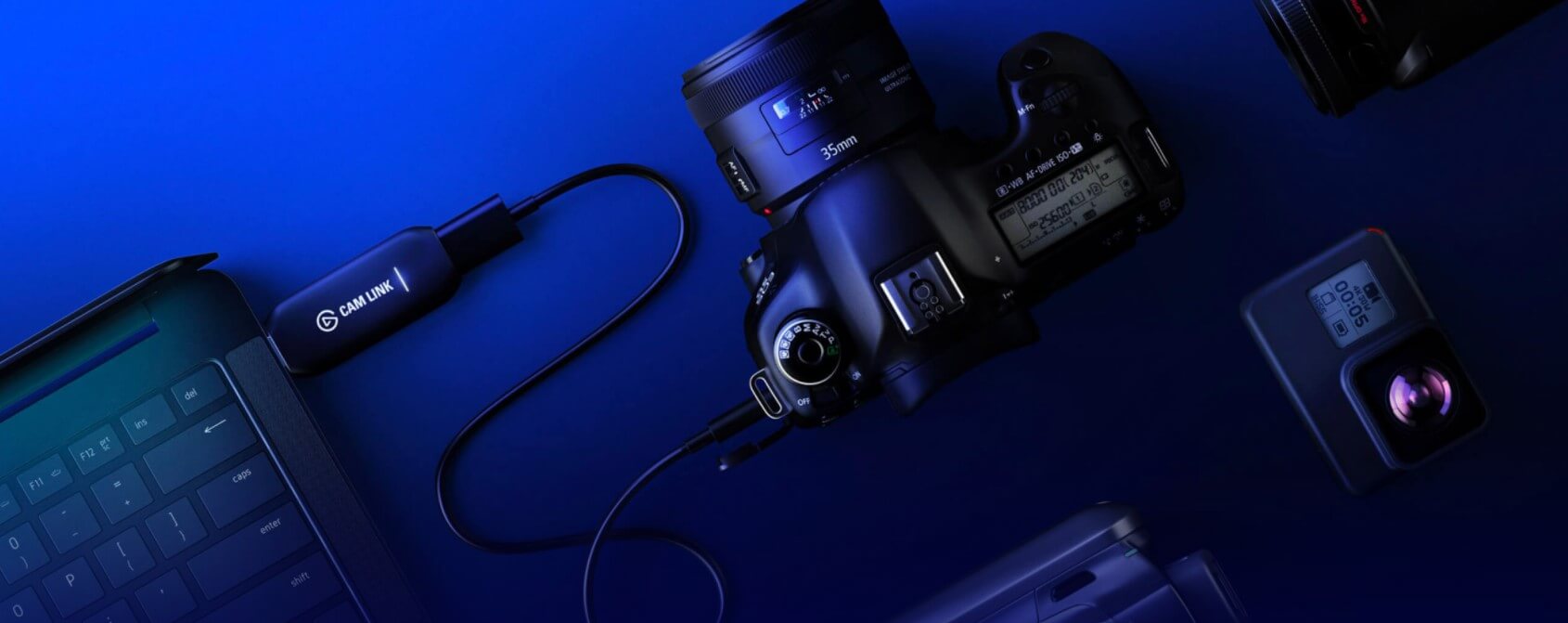 כרטיס לכידה מקצועי למצלמה חיבור Type-C בצבע שחור ELGATO 10GAM9901 CAM LINK 4K (2)