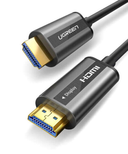 כבל HDMI אופטי אורך הכבל 10 מטר יוגרין UGREEN 50717 HDR 12bit 3D 18Gbps 4K 60HZ HDMI Fiber Optic Cable