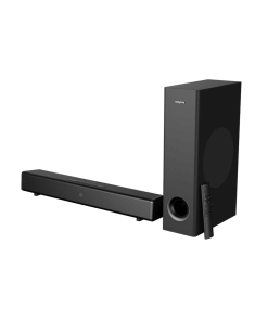 רמקול שולחני עם חיבורי Bluetooth ®, כניסת AUX ו-USB ו- MP3 כולל שלט סאב וופר לטלוויזיה Creative SPK-STAGE-V2 SoundBar