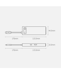תחנת עגינה בסוס 6 חיבורים מתכתית טעינה עד 100W חיבור Baseus | CAHUB-CW0G | Metal Gleam 6in1 multifunctional HUB USB-C