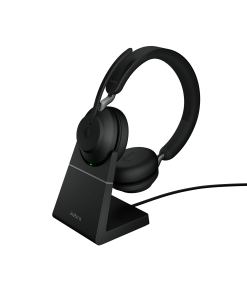 אוזניות ג'אברה Bluetooth עם סינון רעשים ועמדת טעינה Jabra Evolve2 65 Professional Headset