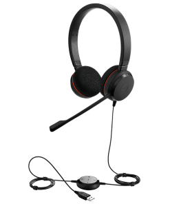 אוזניות ג'אברה מדונה עם סינון רעשים Jabra Evolve 20 Professional Headset