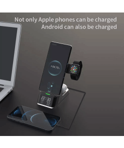 מעמד טעינה אלחוטי מהיר 6 ב 1 לסמארטפון , אוזניות ושעון אפל ROCKETEK H35 Wireless Charger 15W
