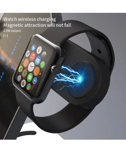 מעמד טעינה אלחוטי מהיר 6 ב 1 לסמארטפון , אוזניות ושעון אפל ROCKETEK H35 Wireless Charger 15W