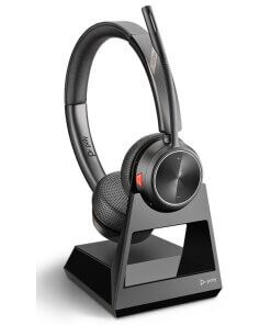 אוזניות אלחוטיות חיבור Bluetooth פולי POLY 213020-02 Savi 7220 Office DECT Headset (2)