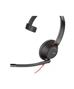 אוזניות חוטיות חיבור TYPE-C פולי POLY 207577-201 BLACKWIRE 5210 C5210 USB-A MONAURAL (1)