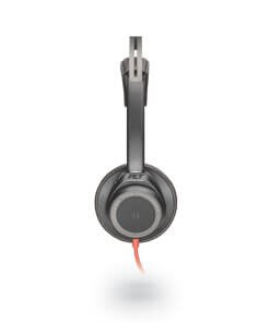 אוזניות חוטיות חיבור USB פולי POLY 211144-01 BLACKWIRE 7225 BW7225 USB-A BLACK (1)