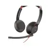 אוזניות חוטיות עם מיקרופון חיבור USB פולי POLY 207576-03 Blackwire C5220- Wired, Dual-Ear (Stereo) Headset with Mic (2)