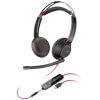 אוזניות חוטיות עם מיקרופון חיבור USB פולי POLY 207586-201 Blackwire 5220 USB-C Headset (2)