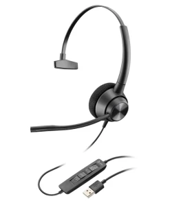 אוזניות חוטיות עם מיקרופון חיבור USB פולי POLY 214568-01 EncorePro 310 USB-A (1)