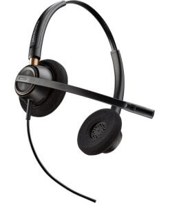 אוזניות חוטיות עם מיקרופון חיבור USB פולי POLY 89434-02 Plantronics EncorePro HW520 QD (2)