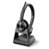 אוזניות חוטיות עם מיקרופון חיבור Wireless כולל מעמד פולי POLY 214777-05 Savi 7320 Office DECT Headset (2)