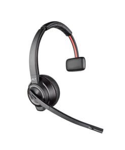 אוזניות חוטיות עם מיקרופון חיבור Wireless+USB-C כולל מעמד פולי POLY 209812-02 WIRELESS MONAURAL HEADSET WITH USB-C (2)