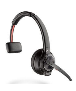 אוזניות חוטיות עם מיקרופון חיבור Wireless+USB-C כולל מעמד פולי POLY 209812-02 WIRELESS MONAURAL HEADSET WITH USB-C (3)