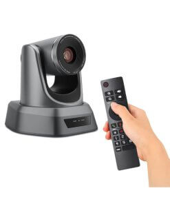 מצלמת רשת לחדרי ישיבות קיט כולל דיבורית ושתי מיקרופונים שולחניים TENVEO TEVO-VA3000E USB Webcam 1080P PTZ