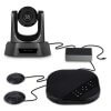 מצלמת רשת לחדרי ישיבות קיט כולל דיבורית ושתי מיקרופונים שולחניים TENVEO TEVO-VA3000E USB Webcam 1080P PTZ