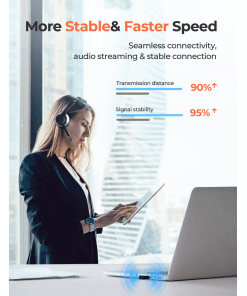 אוזניות אלחוטיות עם מעמד טעינה MPOW MPBH483BB HC5 Pro Bluetooth Headset