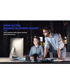אוזניות אלחוטיות עם מעמד טעינה MPOW MPBH483BB HC5 Pro Bluetooth Headset