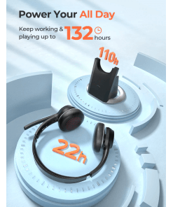 אוזניות אלחוטיות עם מעמד טעינה MPOW MPBH483BB HC5 Pro Bluetooth Headset