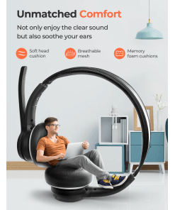 אוזניות אלחוטיות עם מעמד טעינה MPOW MPBH483BB HC5 Pro Bluetooth Headset