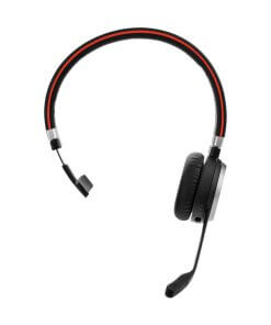 אוזניות ג'אברה עם סינון רעשים ובקר שליטה כולל מיקרופון Jabra 6593-829-409 EVOLVE 65 UC Bluetooth Headset (1)