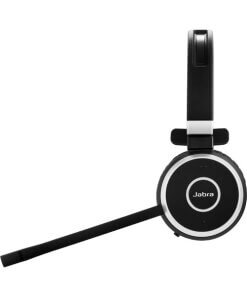 אוזניות ג'אברה עם סינון רעשים ובקר שליטה כולל מיקרופון Jabra 6593-829-409 EVOLVE 65 UC Bluetooth Headset (2)