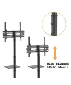 לומי מעמד תלייה רצפתי לטלוויזיה עם גלגלים גודל 32-55 אינץ' Lumi FS23-44TW